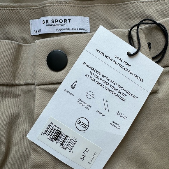 Banana Republic Sport Khaki Pants NWT - Picture 4 of 5